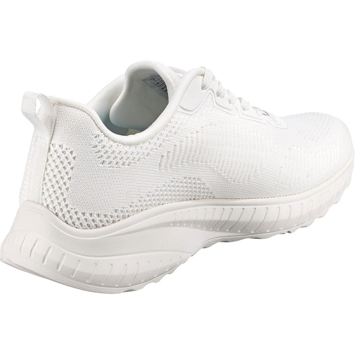 Жіночі кросівки Skechers Bobs Squad Chaos Face-Off, білого кольору, текстильні (Engineered Knit), розмір 38.5 EU