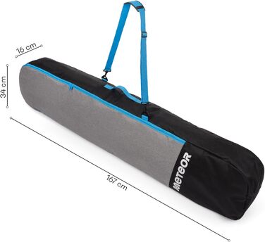 Чохол для сноуборду Meteor (до 167 см) - міцний, водонепроникний, легкий, для сноуборду