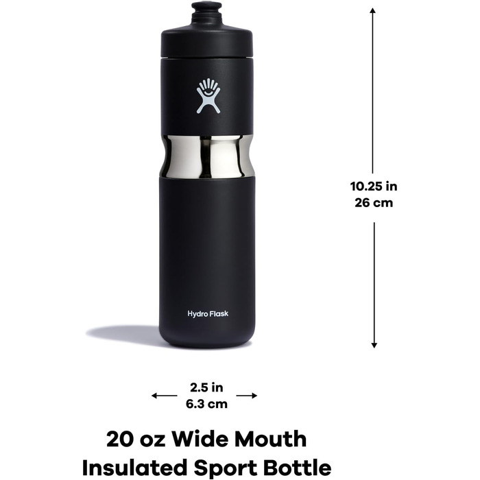 Термобутилка Hydro Flask 20oz Wide Mouth Indigo, спортивна, ізольована