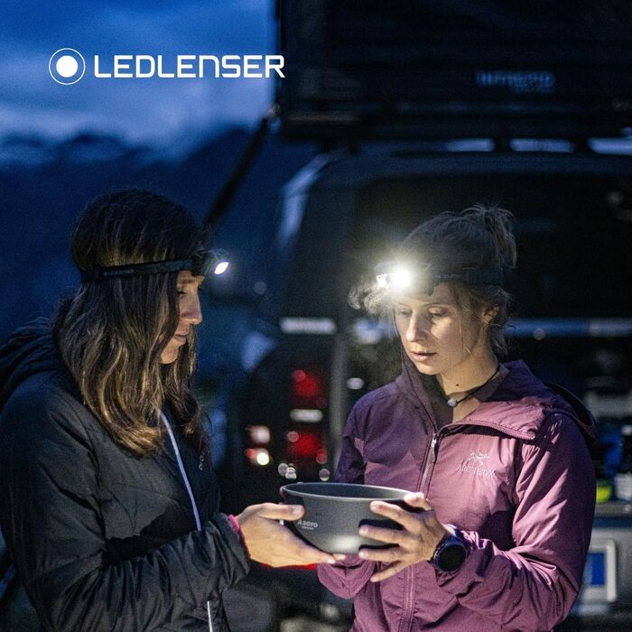 Ліхтар на голову Ledlenser HF6R Core Teal Green 800 lm - водонепроникний, з червоним світлом