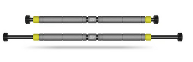 Турнік розсувний Hop-Sport HS-M050DP сіро-жовтий