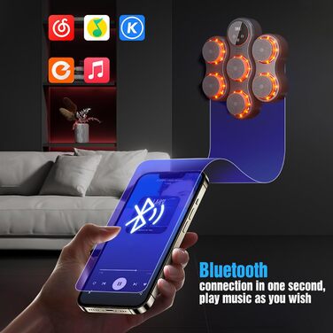 Музичний бокс для боксу з LED, Bluetooth, 9 режимів, 5 рівнів гучності, для дорослих і дітей