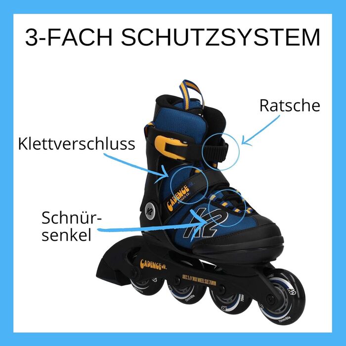 Інлайнери K2 для хлопчиків, розмір EU 29-34 (10-1 UK, 11-2 US)