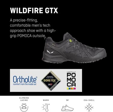 Чоловічі трекінгові півчеревики Salewa Wildfire GTX 44.5 EU Navy Blazer Cactus