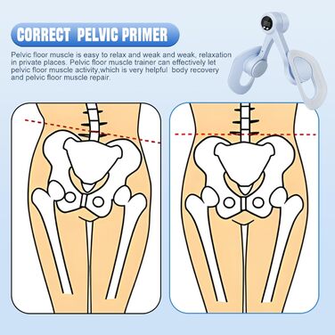 Тренування м'язів тазу для жінок: багатофункціональний фітнес-кіп, 360° обертання стегон, для внутрішньої поверхні стегна