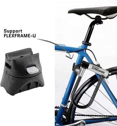 Замок велосипедний Kryptonite Kryptolok Standard, рівень безпеки 6/10, 120см KryptoFlex, з транспортувальною рамкою, 2 ключі