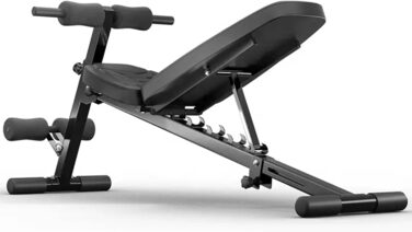 Універсальна складана лавка Technofit для тренувань, регульована спинка, лавка для жиму, для дому, антиковзні ніжки, з бенч-керлером