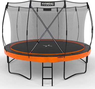 Кінь-гойдалка KINETIC SPORTS Ultimate Pro Ø 244/305/366/427 см – сертифікат TÜV Rheinland GS, з драбиною, скловолоконна сітка, для саду, дизайн 