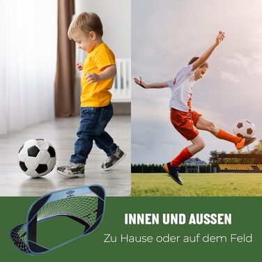 Футбольні ворота Umbro 110x78x78 см з сумкою, пластикові, для дітей і дорослих, для саду, дому та вулиці, чорні