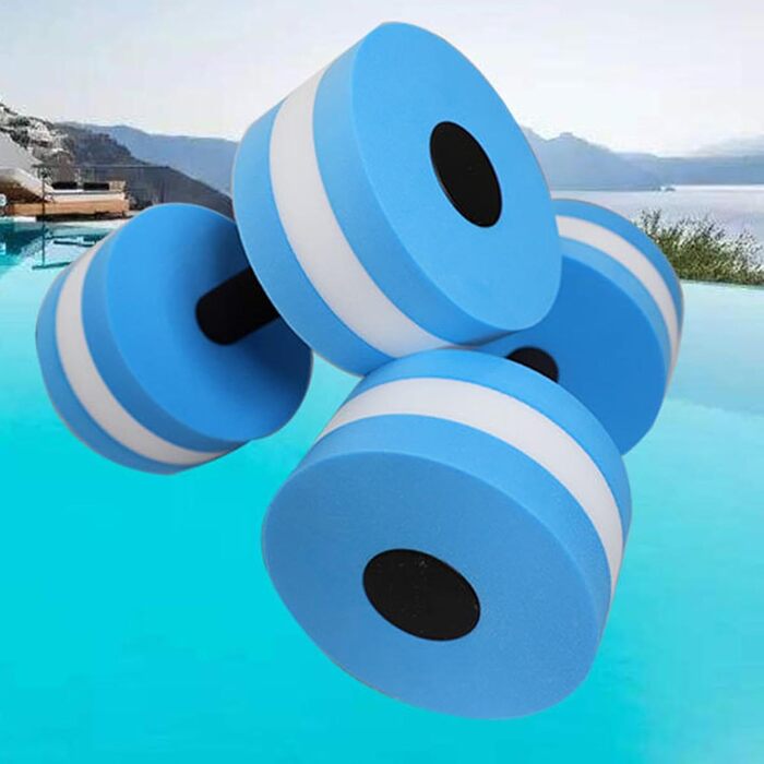 Водні гантелі Aqua Hanteln для аквафітнесу, 2 шт. сині - для аквааеробіки, водного бігу, фітнесу в басейні для чоловіків та жінок
