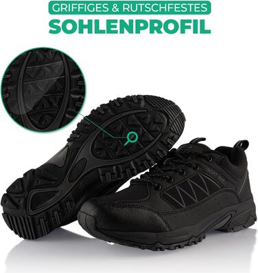 Трекінгові черевики Softshell для жінок та чоловіків. Черевики для хайкінгу та трейлраннінгу, 44 EU, чорний/сірий