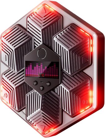 Музична боксерська машина для дорослих - 16 швидкостей, 14 режимів, Bluetooth, LED-підсвічування, з підрахунком ударів