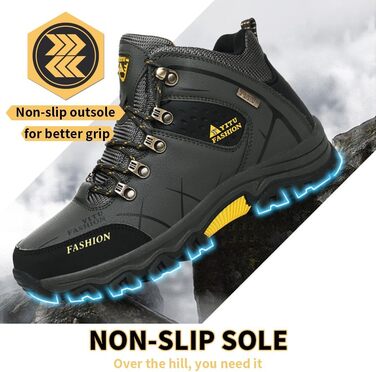 Чоловічі трекінгові черевики Littleplum, водонепроникні, дихаючі, з підкладкою, антиковзаюча підошва, високий верх, спортивні, зелені, 43 EU