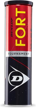 Тенісні м'ячі Dunlop Fort Tournament - 16 шт. (4 банки по 4 м'ячі) - жовті - для турнірів