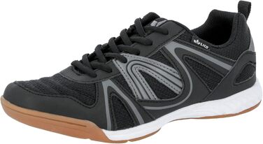 Чоловічі зальні кросівки Lico Fit для залу та турнірів, 44 EU, чорний/сірий