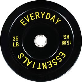 Олімпійський диск Everyday Essentials 35 фунтів, сталева втулка, кольорове маркування