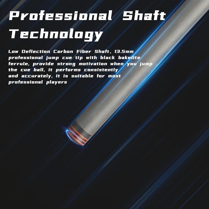 Кю Pool Cue Stick Crown ME з карбону, 20oz, для більярду (CJC01)