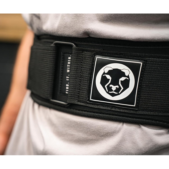 Пояс для пауерліфтингу Mammal Strength 15,2 см, зручна спинка, автоматична застібка, для кросстренінгу, станова тяга, чорний, розмір L (талія 91-102 см)