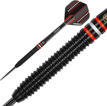Дротики WINMAU Pro-Line Profi Wolfram для дартсу, сталевий наконечник, комплект з оперенням та стрижнями