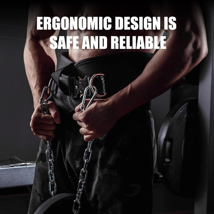 Пояс для тренувань ManueKlear: важкий пояс для фітнесу, пауерліфтингу, кроссфіту, чорний. Підходить для чоловіків та жінок.