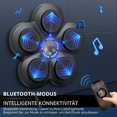 Боксерський тренажер з музикою Bluetooth портативний настінний електричний - подарунок для дітей та дорослих