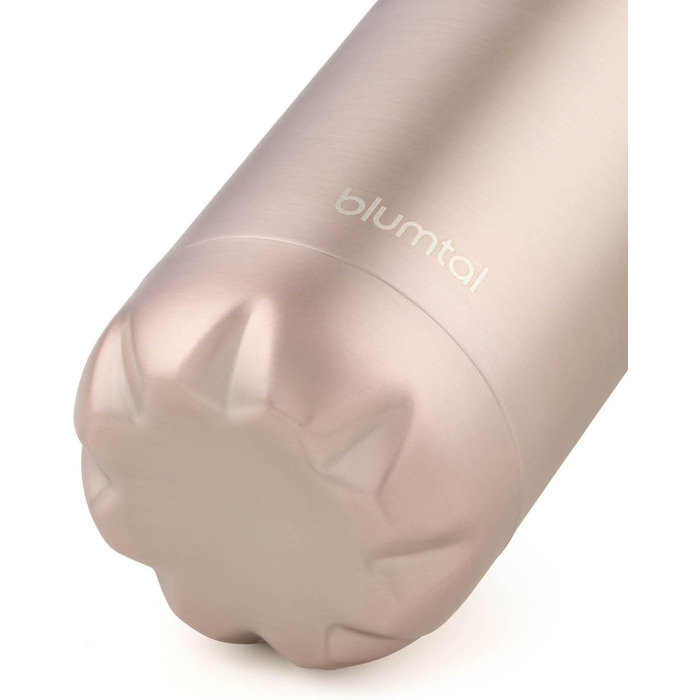 Фляга Blumtal з нержавіючої сталі: ізольована, без BPA, 500 мл, срібно-рожева