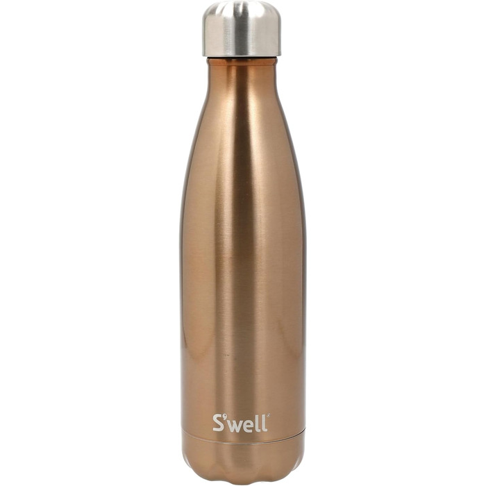 Термобутилка S'well Pyrit 500 мл, вакуумна, нержавіюча сталь, BPA-free, зберігає тепло і холод, для напоїв у дорозі