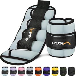 APEXUP Регульовані обважнювачі на щиколотки для жінок і чоловіків, модульні ремені для ніг для йоги, ходьби, бігу, аеробіки та фітнесу
