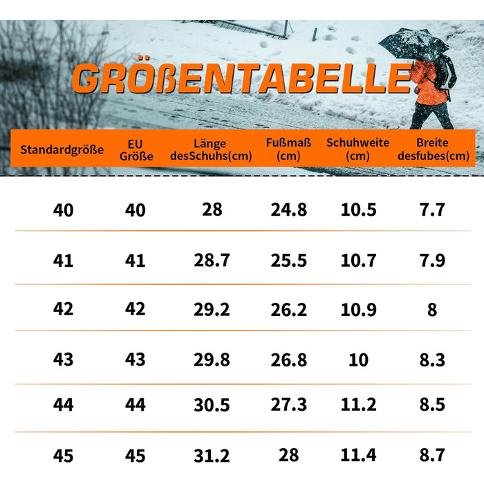 Черевики для ходьби чоловічі зимові утеплені, трекінгові черевики, зимові черевики, неслизькі, легкі, черевики для хайкінгу, зручні зимові черевики, гірські черевики, водонепроникні черевики для хайкінгу, outdoor черевики, чорні, 40 EU