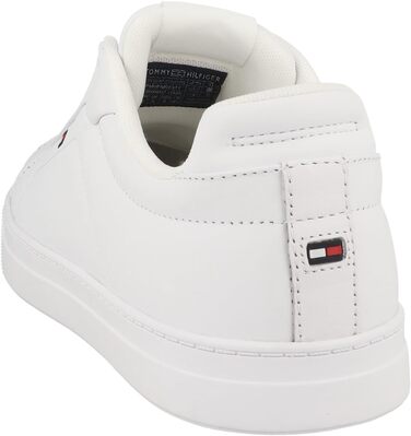 Чоловічі шкіряні кросівки Tommy Hilfiger Low Icon Court Leather Flag Essential, білі, розмір 44 EU