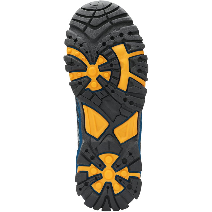 Дитячі трекінгові черевики Trolltunga Hiker Mid від Trollkids, 29 EU, чорно-сталево-блакитні