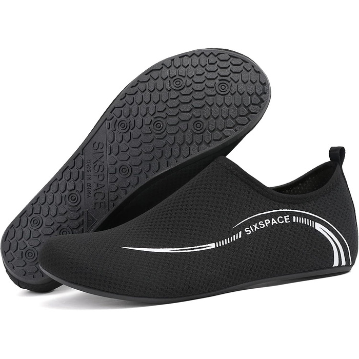 Шкарпетки для плавання та водних видів спорту Sixspace, чорні, розмір 34-47