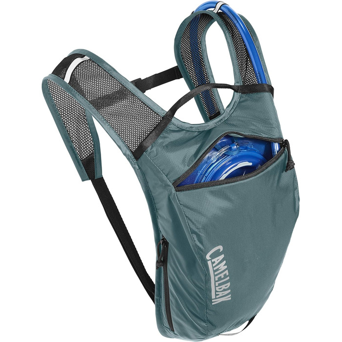 Велосипедний гідро-рюкзак CamelBak Hydrobak 1,4 л, алюміній/чорний, легкий питний рюкзак