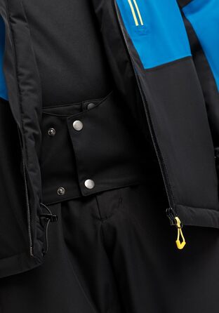 Чоловіча гірськолижна куртка Maier Sports Beskid 60 Black/Imperial Blue: водонепроникна, дихаюча, з 4-стороннім стретчем та утепленням mTHERM