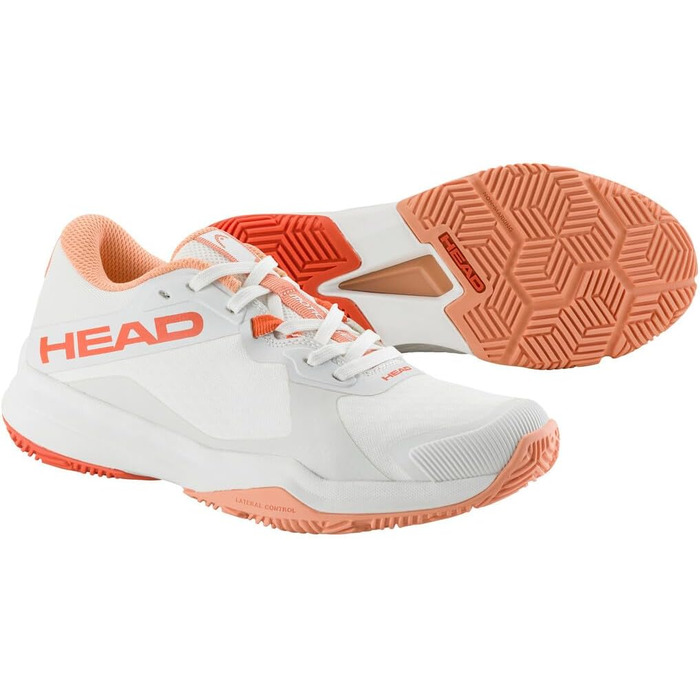 Жіноче падел-шоу HEAD Motion Team Padel 274644 Bkaq, чорний/білий/кораловий, 40.5 EU