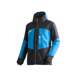 Чоловіча гірськолижна куртка Maier Sports Beskid 60 Black/Imperial Blue: водонепроникна, дихаюча, з 4-стороннім стретчем та утепленням mTHERM
