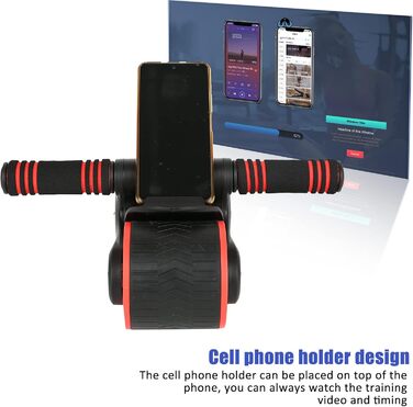 AB Wheel TWSOUL: тренажер для пресу з автоматичним пружинним відскоком та килимком для колін