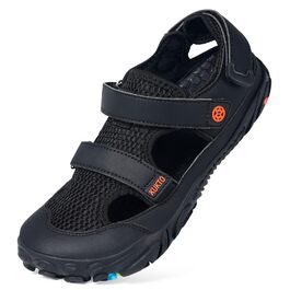 Чоловічі сандалі для плавання Hsyooes спортивні аквашузи пляжні шльопанці для хайкінгу швидковисихаючі чорні 43 EU