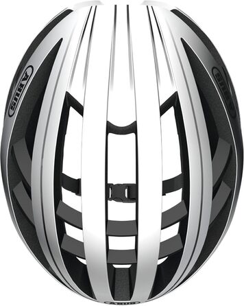 Велосипедний шолом ABUS Aventor для професійного шосейного велоспорту, хороша вентиляція, для жінок і чоловіків, розмір S (51-55 см), сріблястий