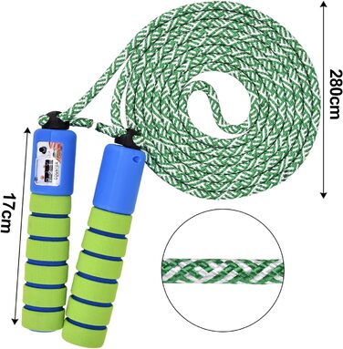 Стрибковий скакалка Springseil Speed Rope з лічильником та зручними антиковзними ручками, для фітнесу, кросфіту та боксу
