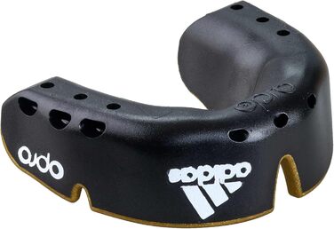 Капа для боксу adidas OPRO Gen4 Gold Edition біла - захист для рота, професійна, для боксу, кікбоксингу, ММА