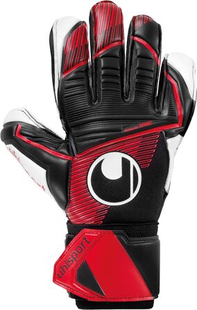 Воротарські рукавички Uhlsport Powerline Supersoft для юніорів, унісекс, чорні/червоні/білі, розмір 7