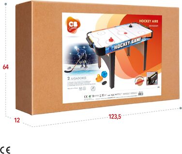 Кольоровий стіл для хокею на повітрі ColorBaby 85330, розмір 122 x 61 см, 122 x 61 x 75 см