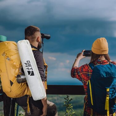 Преміум туристичний стілець Get Fit – розкладний стілець для дорослих з кишенею для журналів, тримачем для напоїв та сумкою для перенесення (2 шт., сірий)