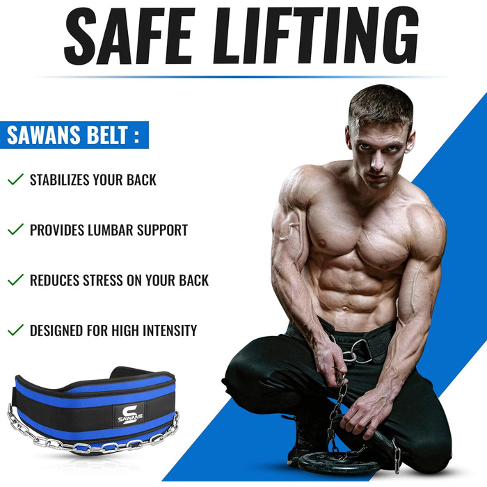 Пояс для підтягувань Dip з неопреновою підтримкою спини, 91.4 см, для важкої атлетики, бодібілдингу, пауерліфтингу, тренувань у спортзалі