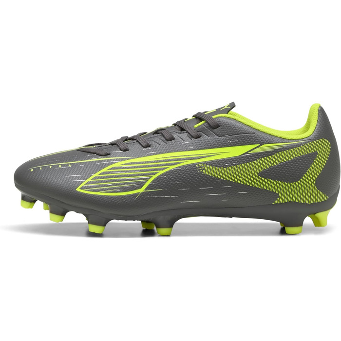 Жіночі футбольні бутси PUMA Ultra 5 Play FG/AG, 36 EU, Matte Aged Silver Yellow Alert Puma Aged Silver