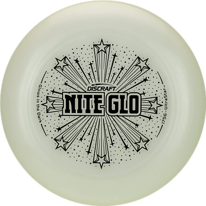 Фрісбі Discraft Ultra-Star 175g Nite-Glo - професійний диск для гри в Ultimate Frisbee, для всіх рівнів