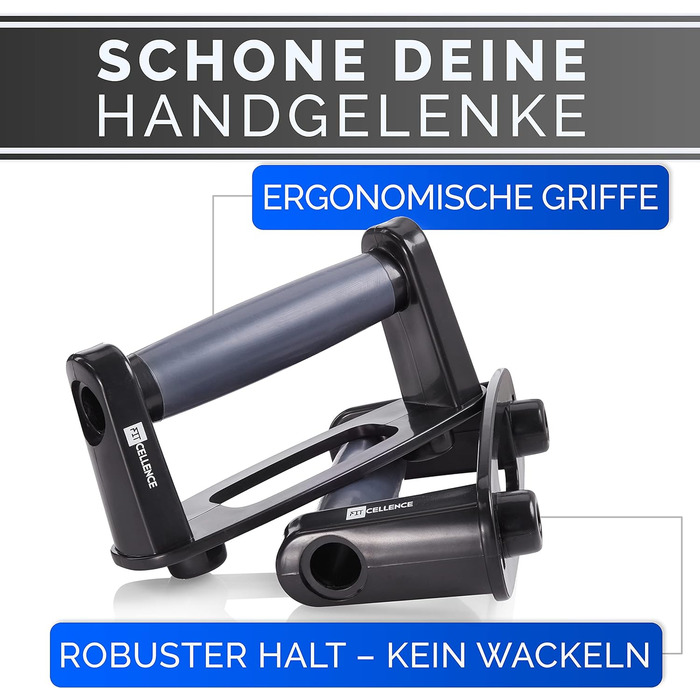 Складне дошка для віджимань 12-в-1 з планом тренувань - Преміум якість [Розроблено в Німеччині] з інструкцією для тренувань