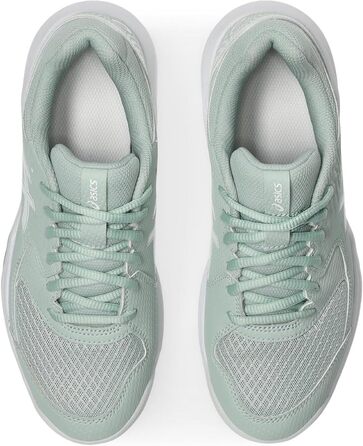 Жіночі тенісні кросівки ASICS Dedicate 8 Біло-срібні (37.5 EU, Lichen Rock White)