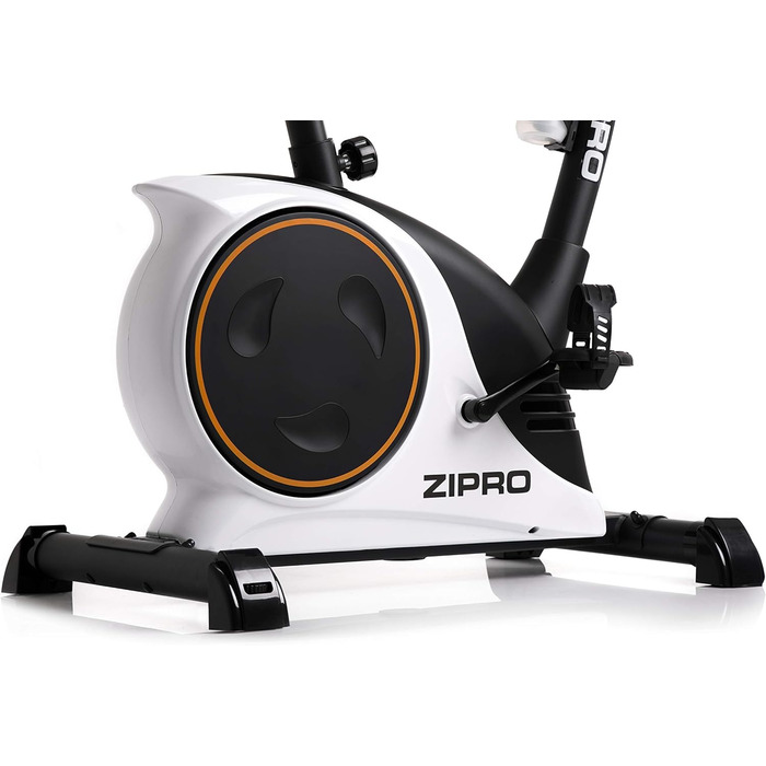 Велотренажер Zipro Nitro: магнітний, до 150 кг, для дому, чорно-білий